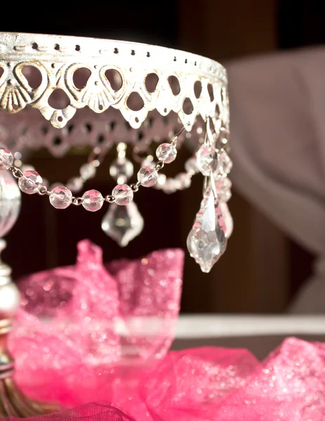 Jeweled wedding cake stand — Stock Photo, Image