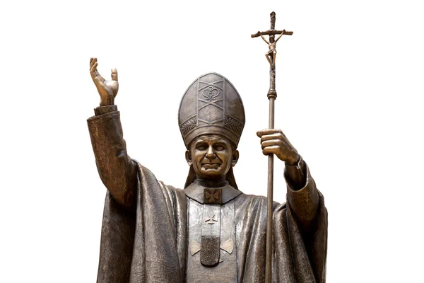 Statue av pave Johannes Paul II – stockfoto