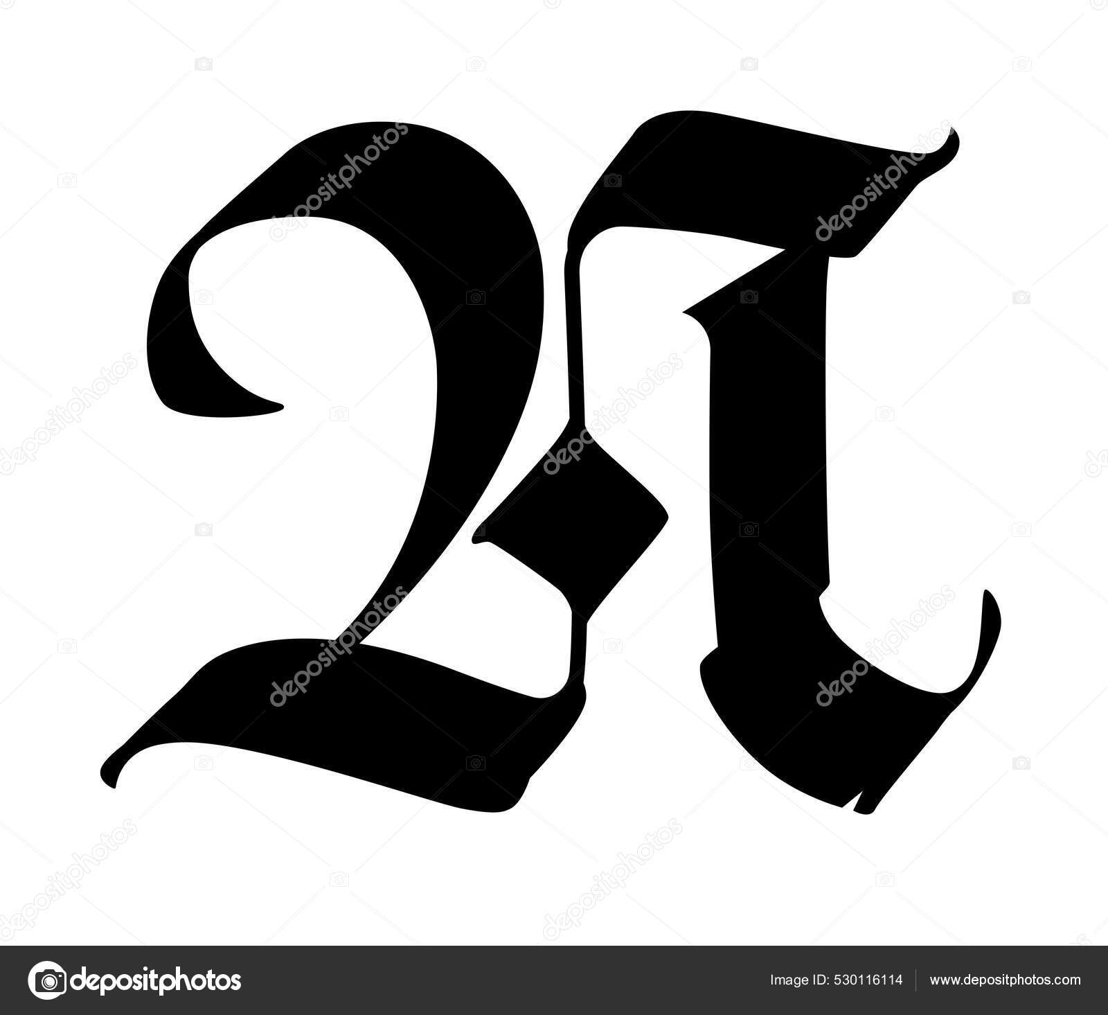 Letter G, in the Gothic style. Vector. Alphabet. The symbol is