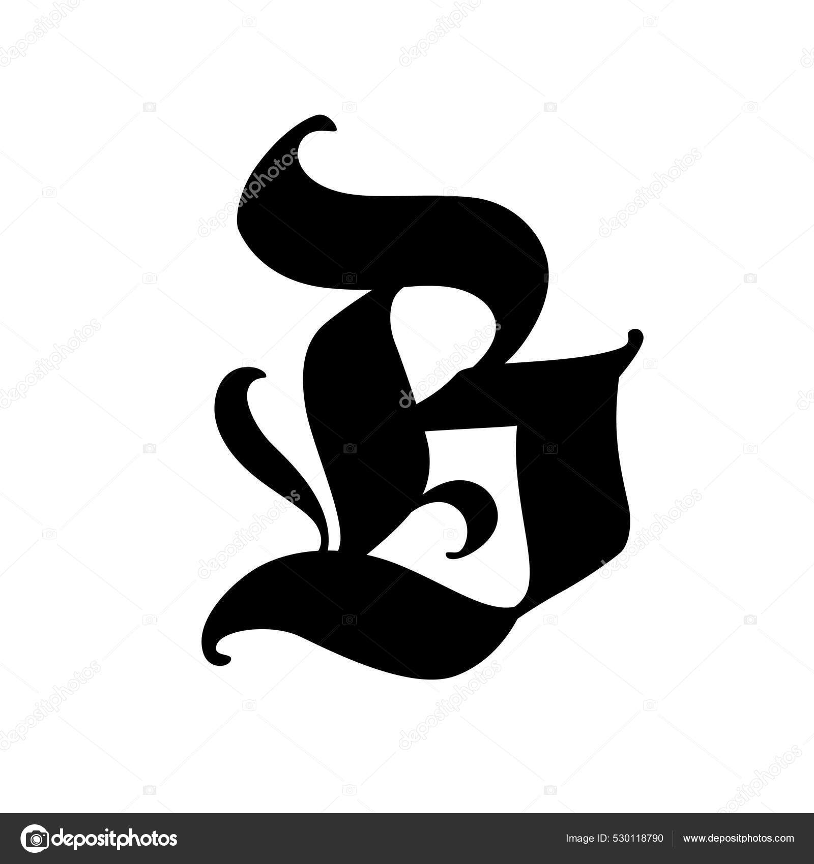 Letter Gothic Style Vector Alphabet Symbol Isolated White Background Calligraphy Stock Vector Image by ©aemebius@ #530118790 Letter Gothic Style Vector Alphabet Symbol Isolated White Background Calligraphy Stock Vector Image by ©aemebius@ #530118790