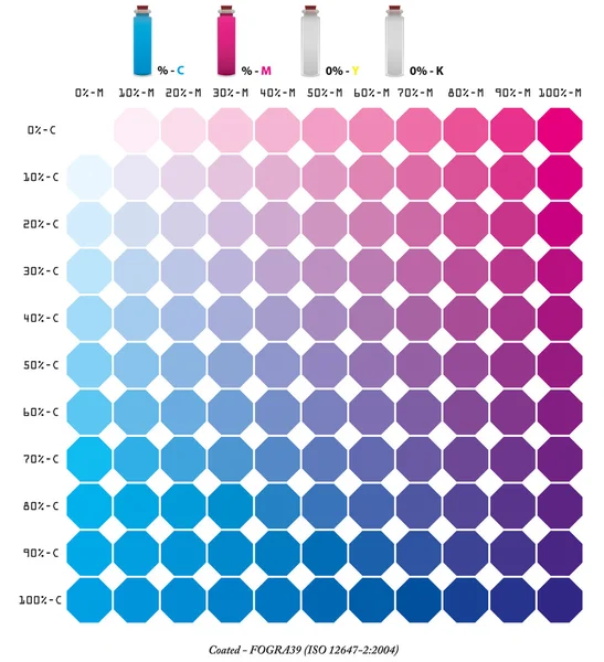 CMYK wzór C + M - 0002 kolor książki — Wektor stockowy