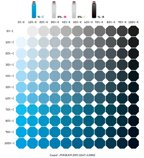 CMYK plantilla C + K - 0005 libro de colores — Archivo Imágenes Vectoriales