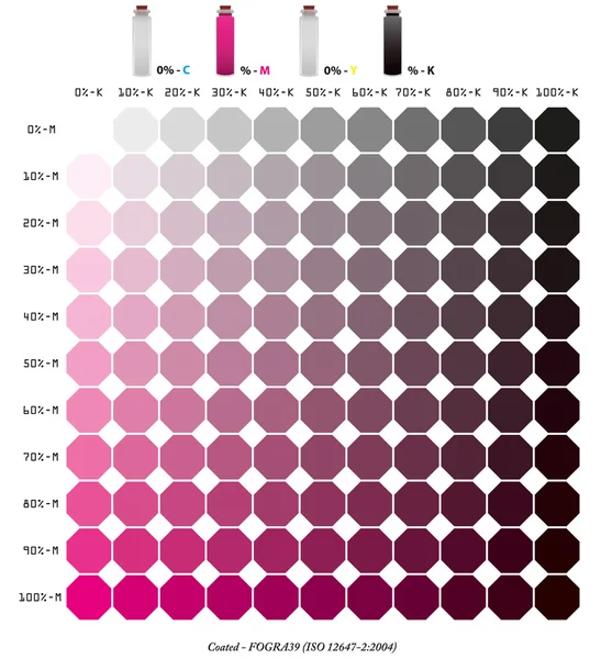 Schablone cmyk m + k - 0006 Farbbuch — Stockvektor