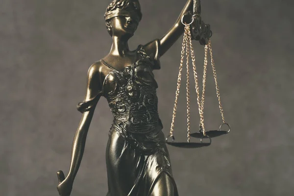 Symbol Statuy Sprawiedliwości Pojęcie Prawa — Zdjęcie stockowe
