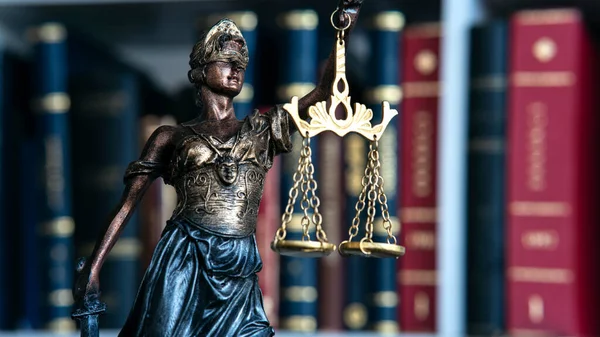 Escalas Del Símbolo Justicia Imagen Del Concepto Derecho Jurídico — Foto de Stock