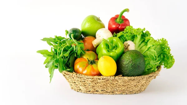 Delivery Healthy Food Background Healthy Vegan Vegetarian Food Vegetables Fruits — Stockfoto