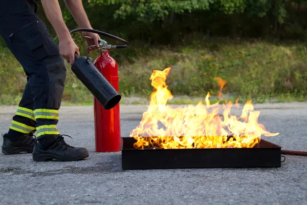 Formazione antincendio — Foto Stock