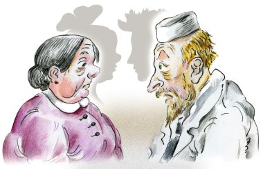 yaşlılar kadın ve doktor hasta