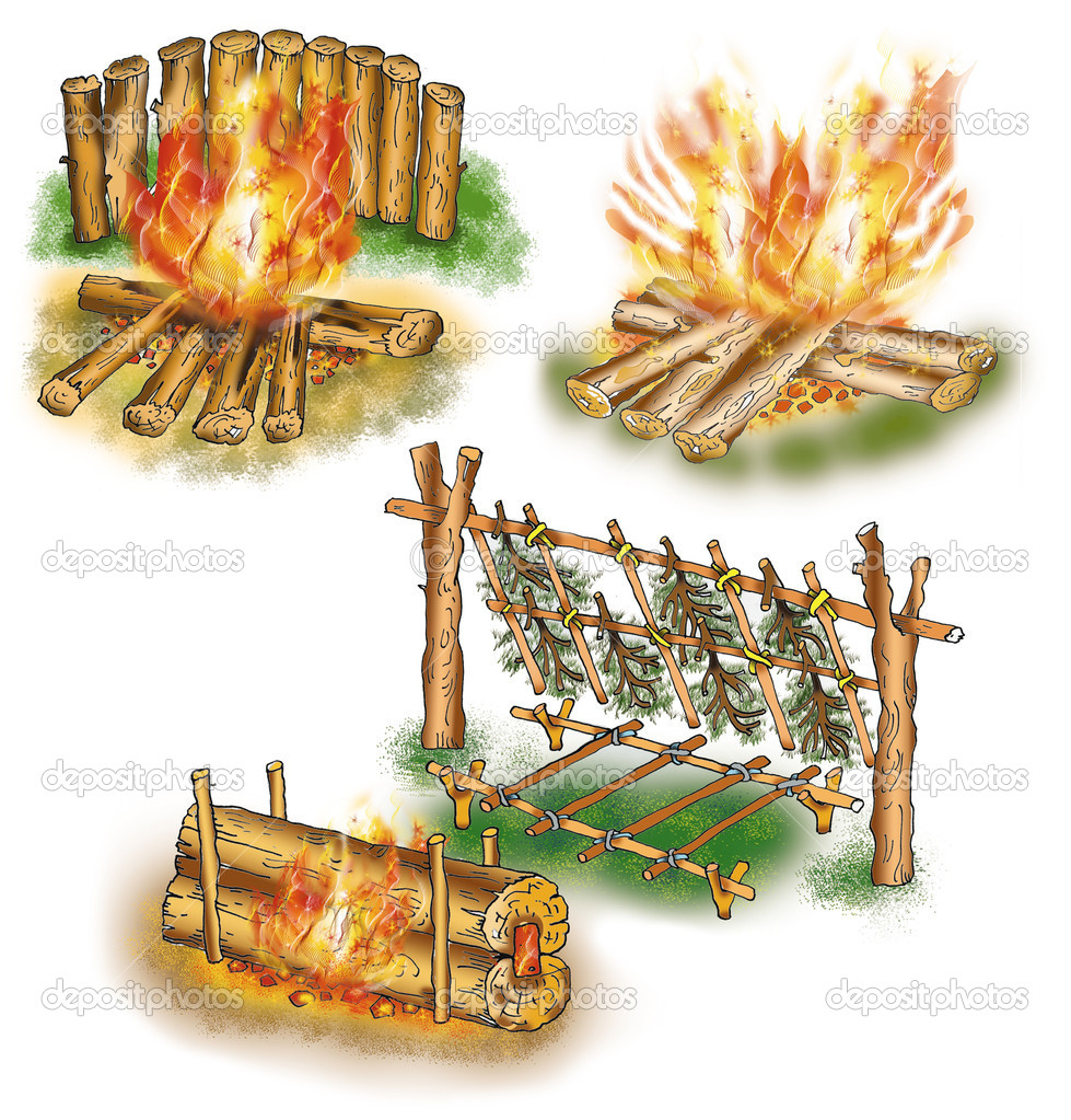 Touristic campfires set