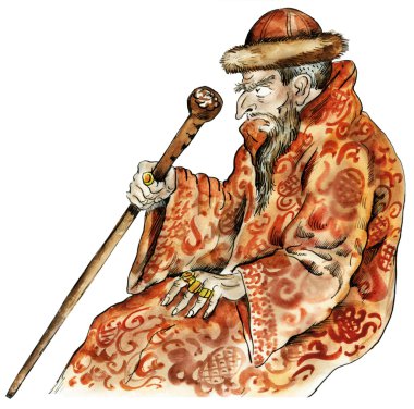 Çar ivan korkunç karikatür portre