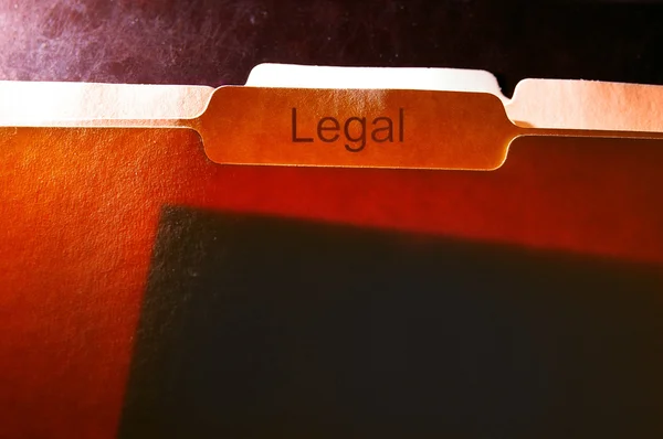 法律文件的文件夹 — 图库照片