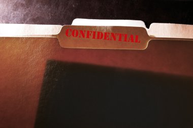 Confidential folder clipart