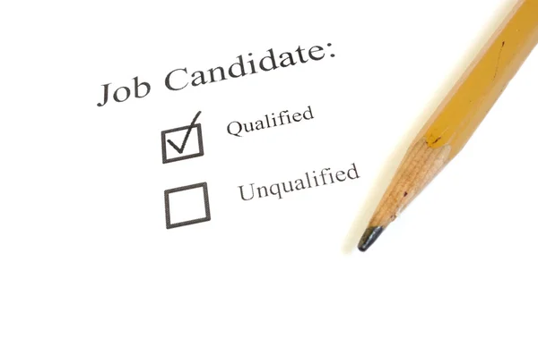 Qualified candidate — Stock Photo, Image