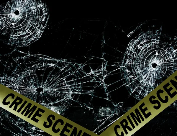 Crime scenepolice tape — Stock Photo, Image