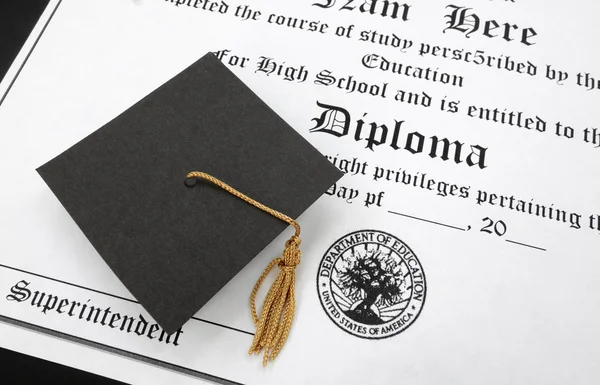 Diploma hs — Fotografia de Stock