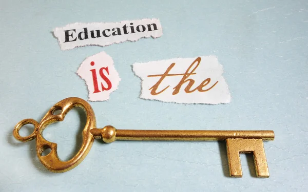 Vzdělání klíč — Stock fotografie