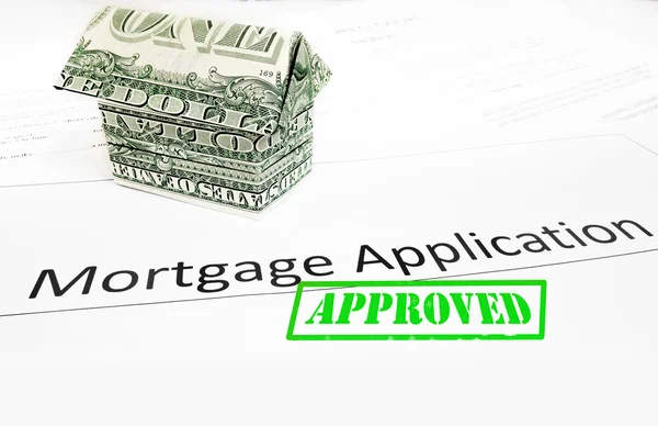 Hypotheek app goedkeuring — Stockfoto