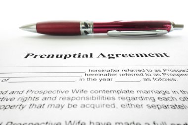 Prenup agreement clipart