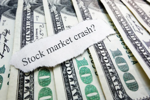 Stock crash — Stock Photo, Image