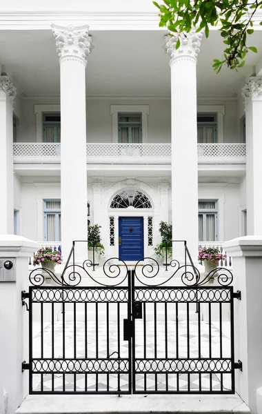 Charleston Usa 2021 Schönes Haus Historischen Battery District Charleston South — Stockfoto