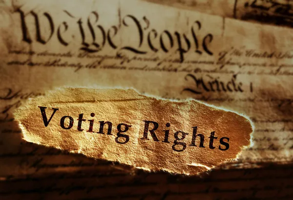 Voting Rights Text United States Constitution — Stock Photo, Image