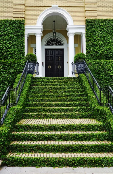 Charleston Eua 2021 Lindo Lar Bairro Histórico Battery Charleston Carolina — Fotografia de Stock