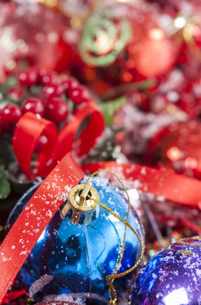 Colorful Christmas Baubles — Stock Photo, Image