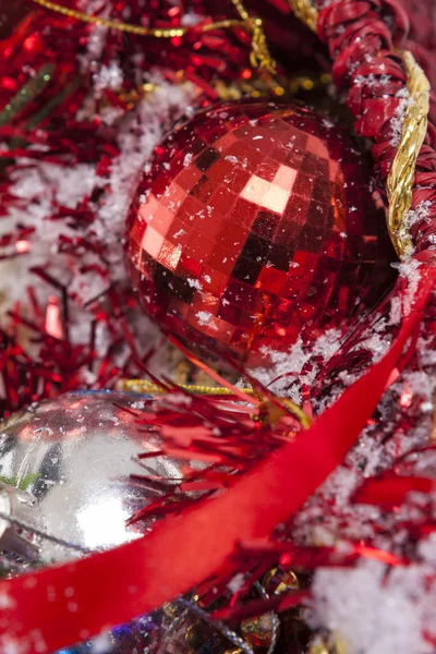 Detalles de decoración de Navidad rojo — Foto de Stock