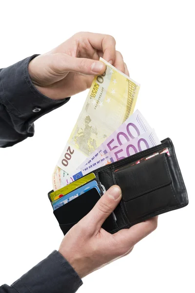 유럽 통화 지불 — 스톡 사진