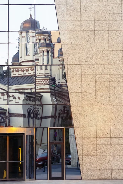 Old church building reflection — Stock Photo, Image