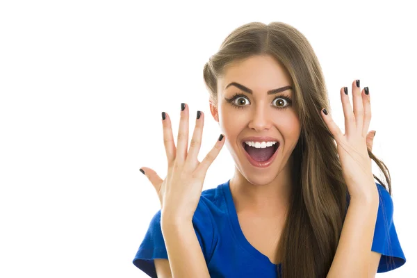 Surprised woman — Stock Photo, Image