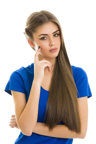 Thoughtful young lady — Stock Photo, Image