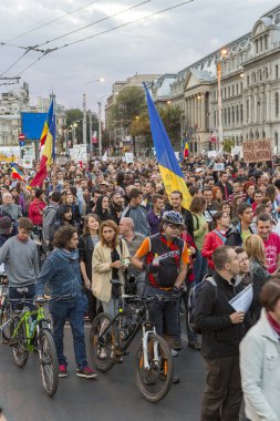 Protests against cyanide gold extraction at Rosia Montana