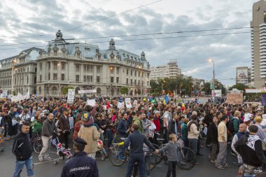 Protests against cyanide gold extraction at Rosia Montana
