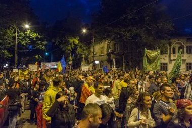 Protests against cyanide gold extraction at Rosia Montana