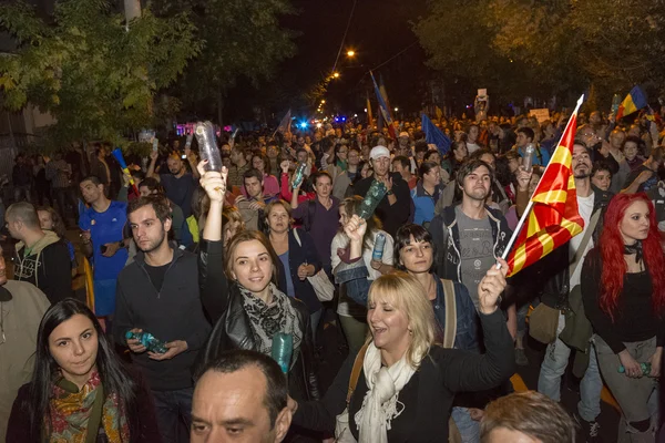 Protestos contra a extração de ouro cianeto em Rosia Montana — Fotografia de Stock