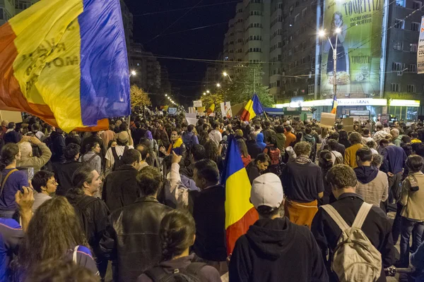 Proteste contro l'estrazione dell'oro di cianuro a Rosia Montana — Foto Stock