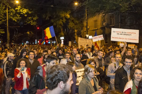 Protestos contra a extração de ouro cianeto em Rosia Montana — Fotografia de Stock