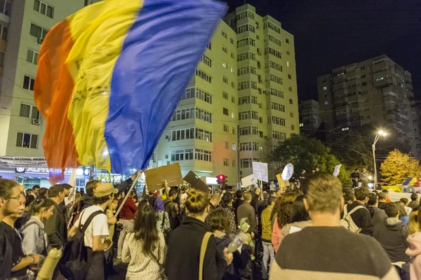 Protestos contra a extração de ouro cianeto em Rosia Montana — Fotografia de Stock