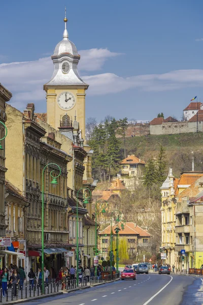 Historiska centrum av brasov, Rumänien — Stockfoto