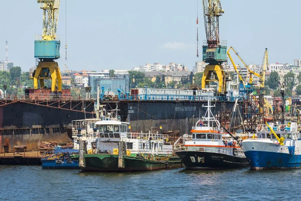 Docked tugboats — Stock Photo, Image