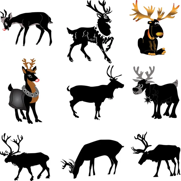 Set_Reindeer — Zdjęcie stockowe