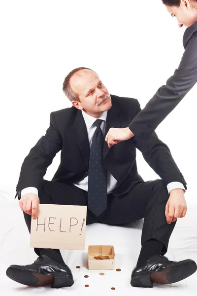 işadamı yardım isteyin