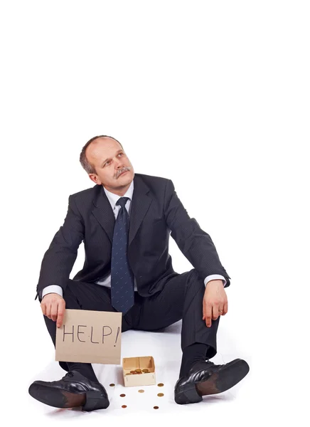 Hombre de negocios en bancarrota — Foto de Stock