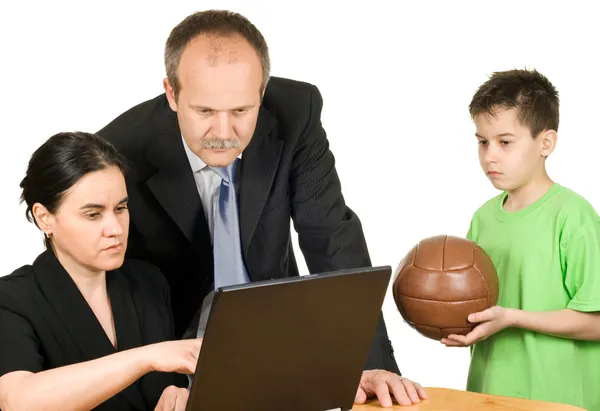 Too busy parents Stock Photo