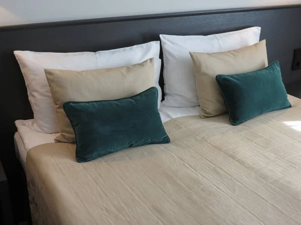 Vilnius Lithuania 2017 Budget Hotel Room Bed — 스톡 사진