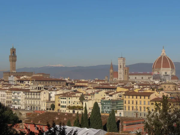 Palazzo Vecchio Duomo Firenze Basilica Santa Maria Del Fiore Firenze — Foto Stock