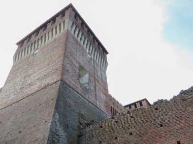 Rocca Sforzesca di Soncino (çeviri: Soncino 's Sforza Fortress) Soncino, İtalya