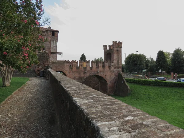 Rocca Sforzesca Soncino 翻译为Soncino Sforza Fortress 意大利Soncino — 图库照片