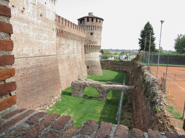 Rocca Sforzesca Soncino Μεταφρασμένο Φρούριο Sforza Του Soncino Στο Soncino — Φωτογραφία Αρχείου